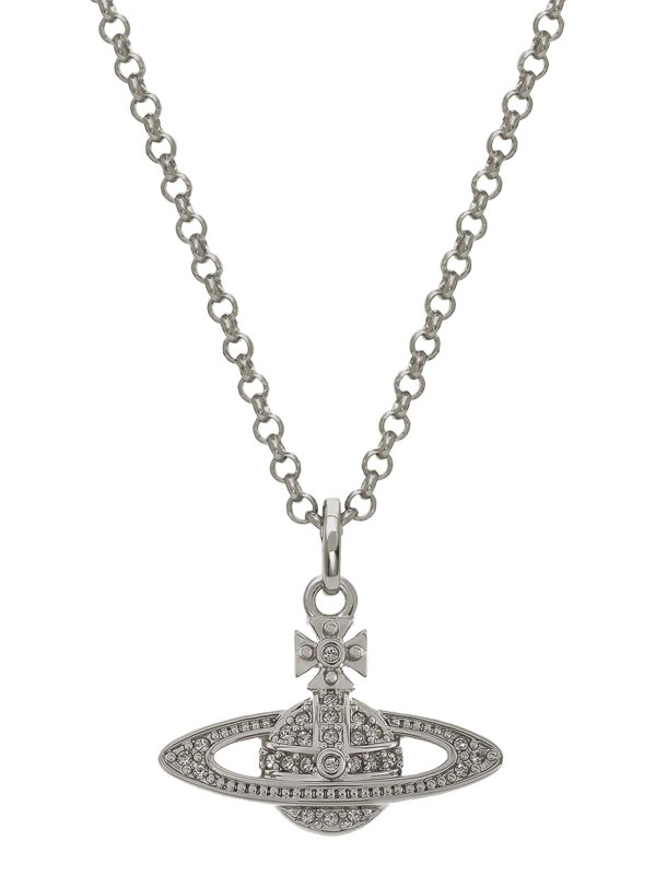 VIVIENNE WESTWOOD: Necklaces & Chokers online - Silver Mini Bas Relief Pendant Necklace