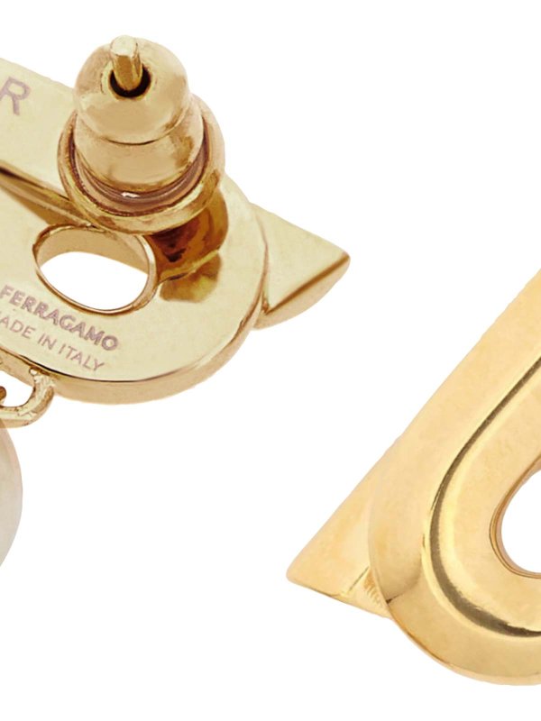FERRAGAMO: Pendientes online - Pendientes - Dorado