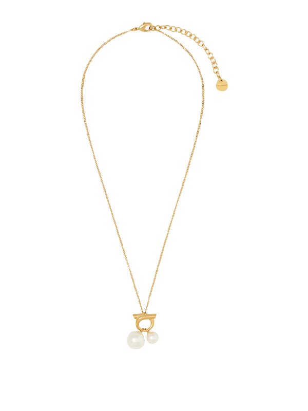 FERRAGAMO: Collier - Colliers - Or