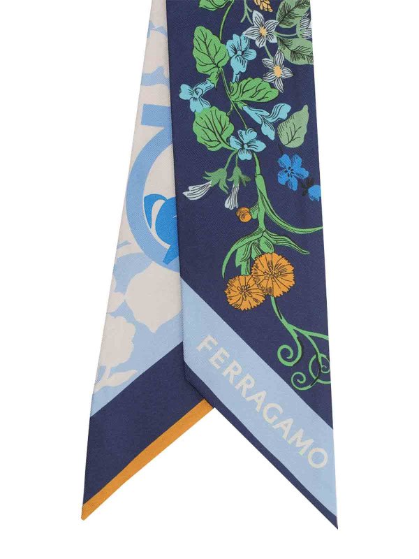 FERRAGAMO: Écharpes online - Écharpe - Bleu