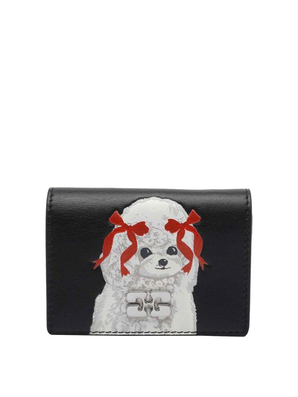 GANNI: 財布＆ポーチ - 財布 - 黒