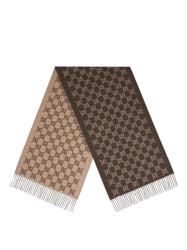 GUCCI: scarves online - Brown Scarf