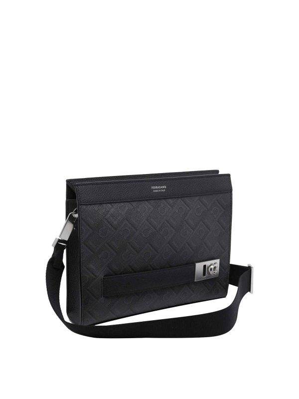 FERRAGAMO: クロスボディバッグ online - クロスボディバッグ - 黒