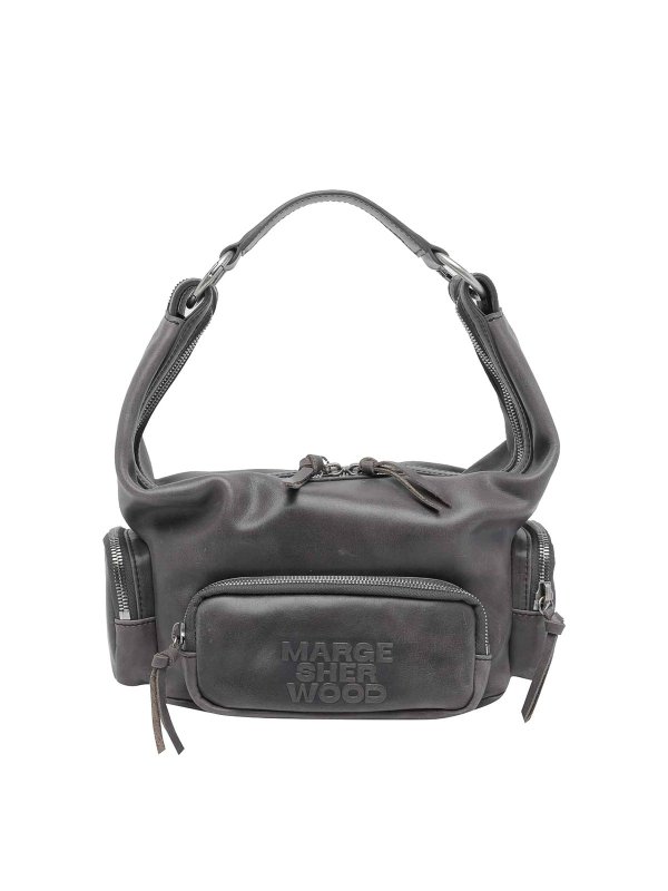 MARGE SHERWOOD: shoulder bags - Mauve Mini City Ew Hobo Bag