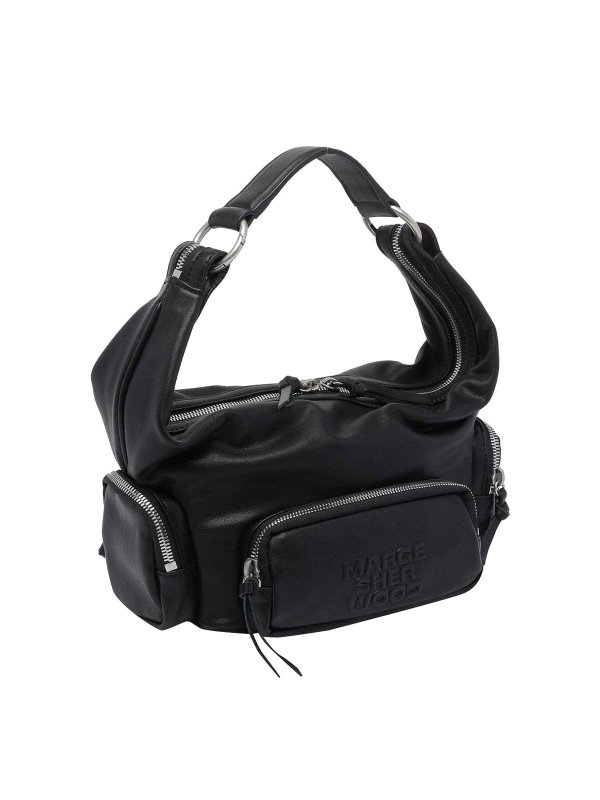 MARGE SHERWOOD: shoulder bags online - Black Mini City Ew Hobo Bag