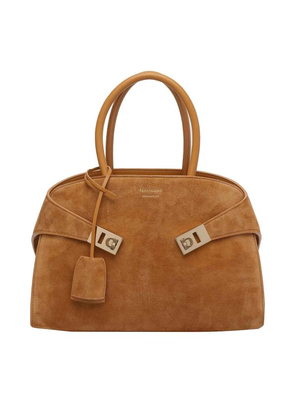 FERRAGAMO: Handtaschen - Shopper - Beige