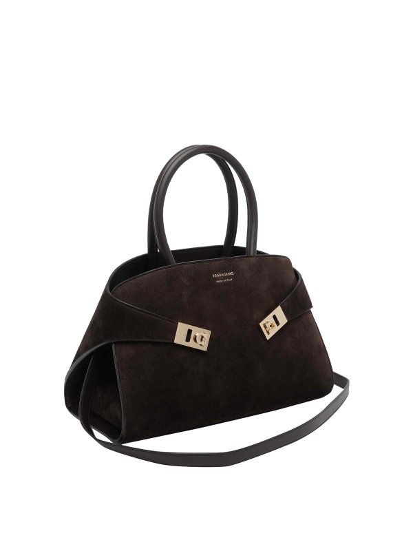 FERRAGAMO: Handtaschen online - Shopper - Braun