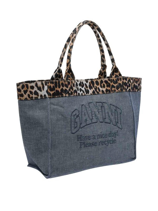 GANNI: トートバッグ online - トートバッグ - ブルー