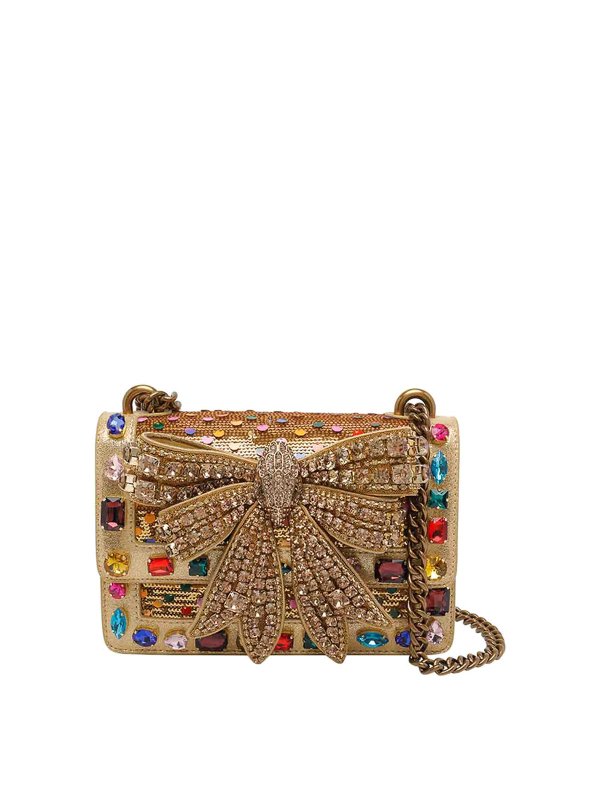 KURT GEIGER: クロスボディバッグ - クロスボディバッグ - 金