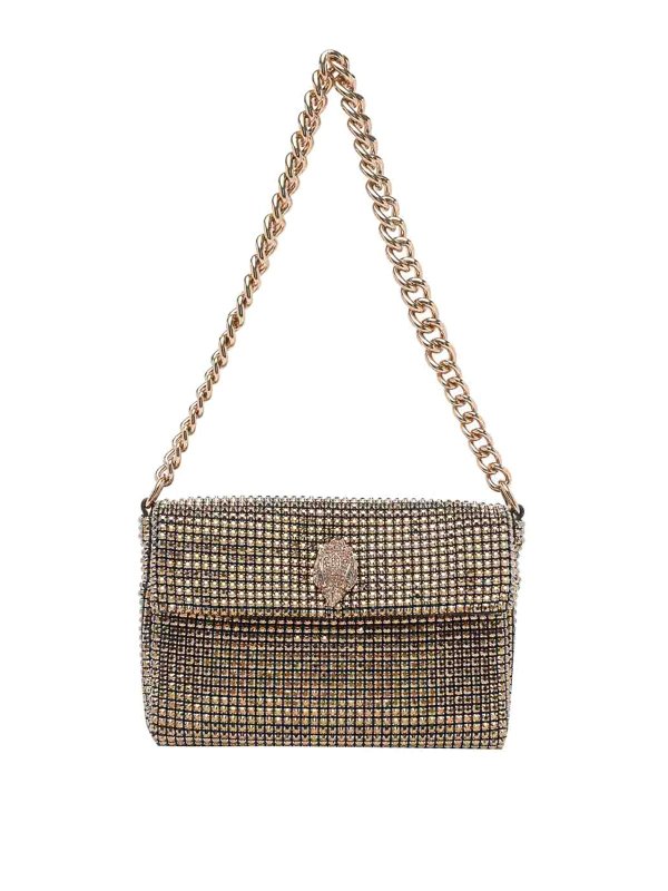 KURT GEIGER: borse a spalla - Borsa a tracolla dorata per feste