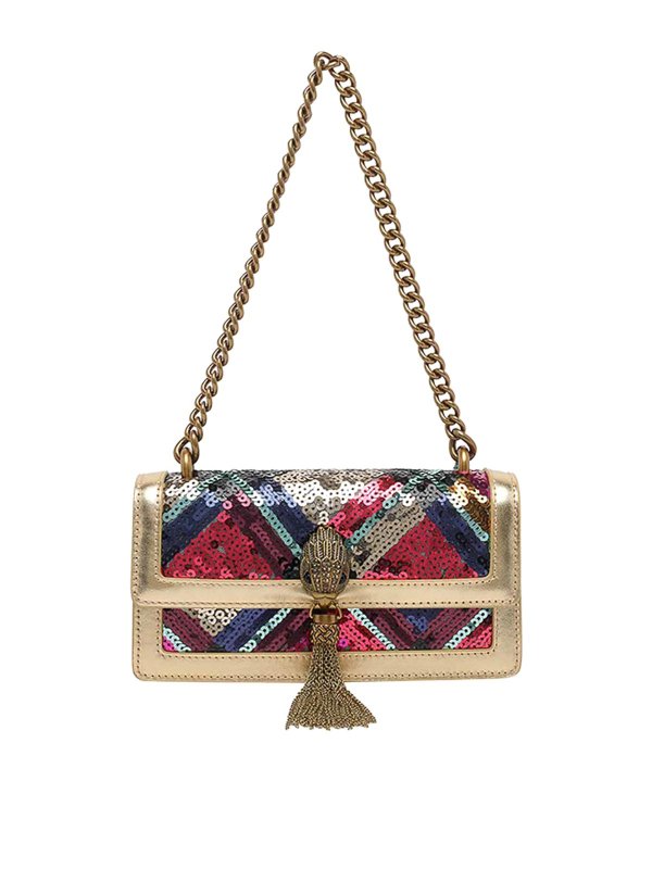 KURT GEIGER: クロスボディバッグ - クロスボディバッグ - 金