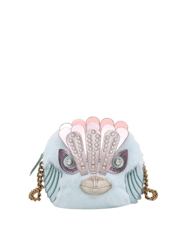 KURT GEIGER: クロスボディバッグ - クロスボディバッグ - ブルー