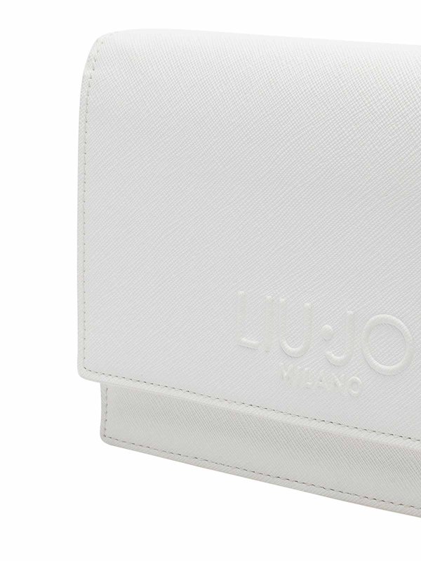 Borsa a tracolla con logo bianco Replica 
online: Liu Jo