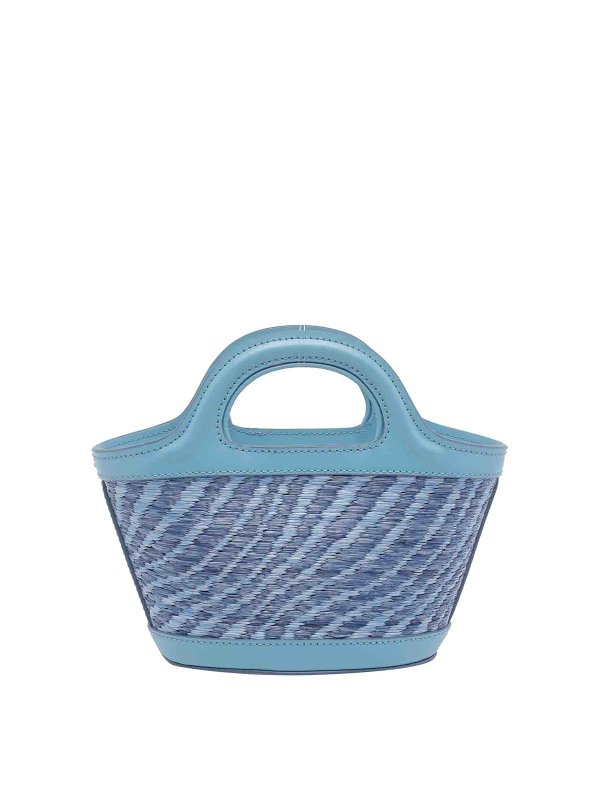 The Best Shops Marni: totes bags - Blue Tropicalia Handbag