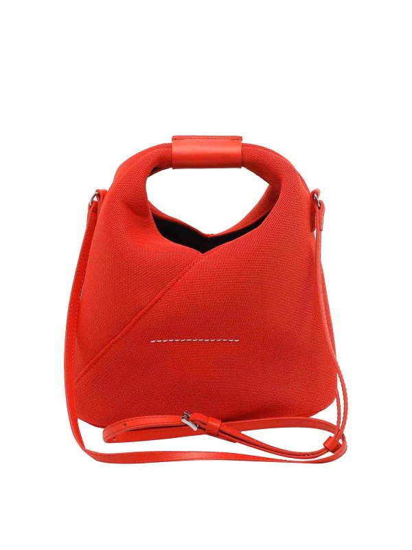 The Best Shops MM6 MAISON MARGIELA: クロスボディバッグ - クロスボディバッグ - オレンジ