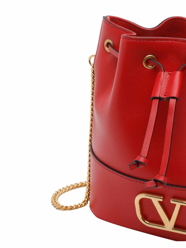 バケットバッグ - 赤 shop online: VALENTINO GARAVANI