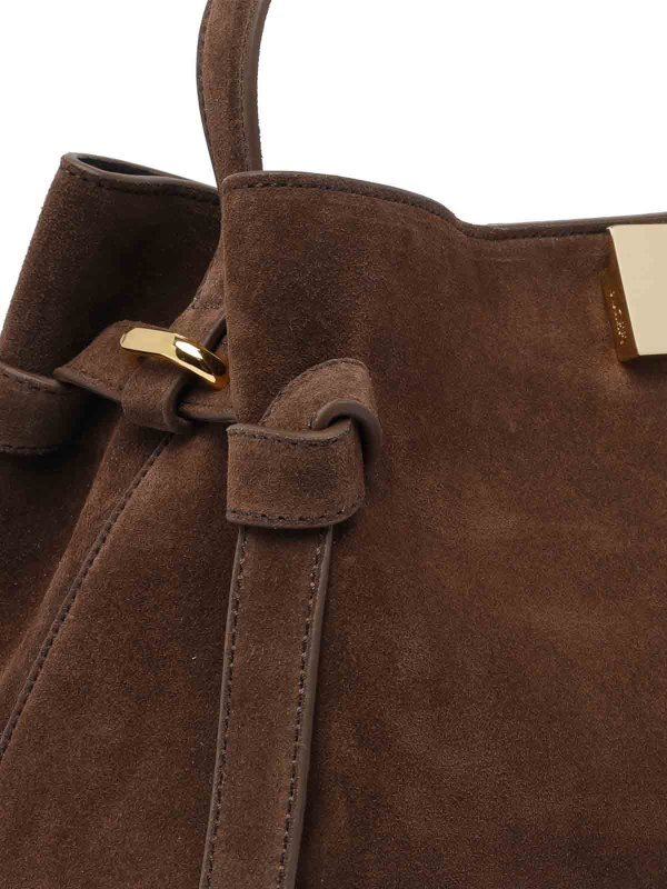 Suede Gyoza Handbag Replica 
online: YUZEFI