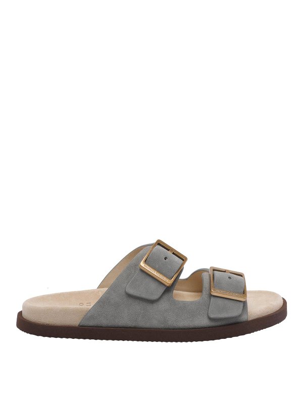 BRUNELLO CUCINELLI: sandals - Suede Slides