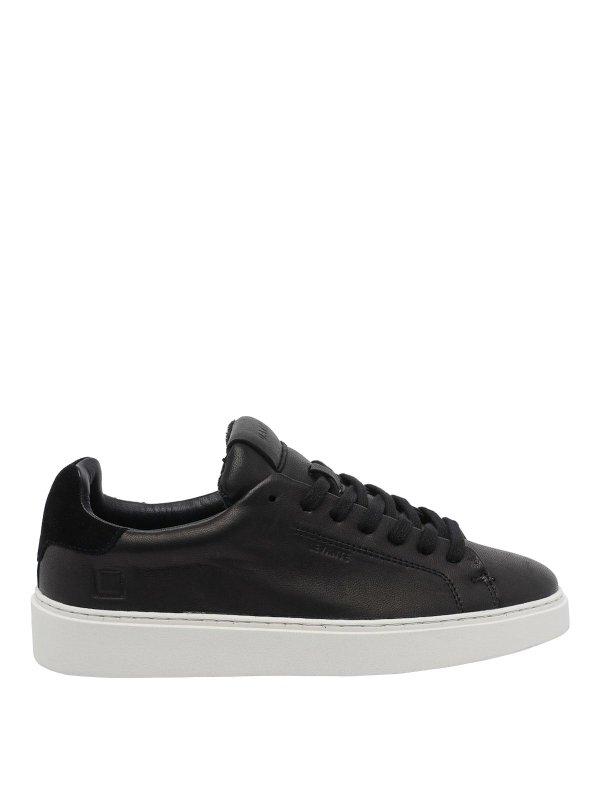 D.A.T.E.: trainers - Black Levante Suede Sneakers