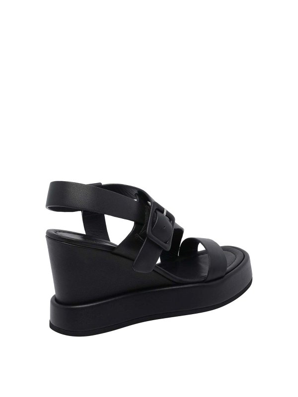 The Best Shops Paloma Barcelò: espadrilles - Black Tessa Nappa Wedges