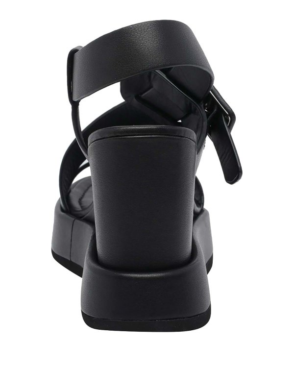 Black Tessa Nappa Wedges Replica 
online: Paloma Barcelò