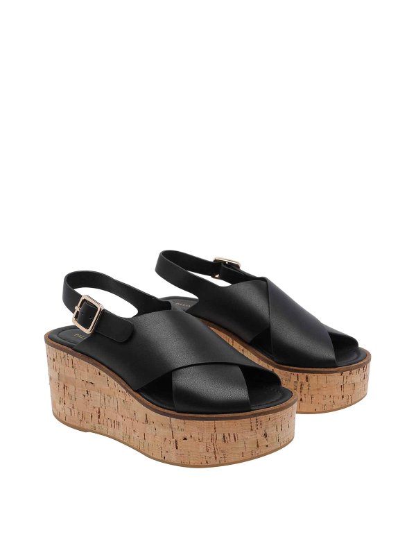 Paloma Barcelò: espadrilles online - Black Nus Calidis Wedges