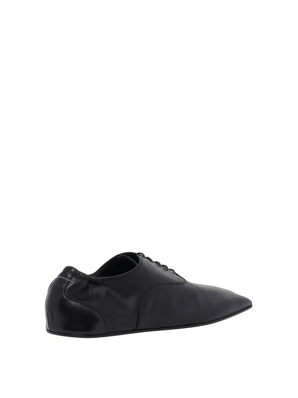 The Best Shops MM6 MAISON MARGIELA: レースアップシューズ - 編み上げ靴 - 黒