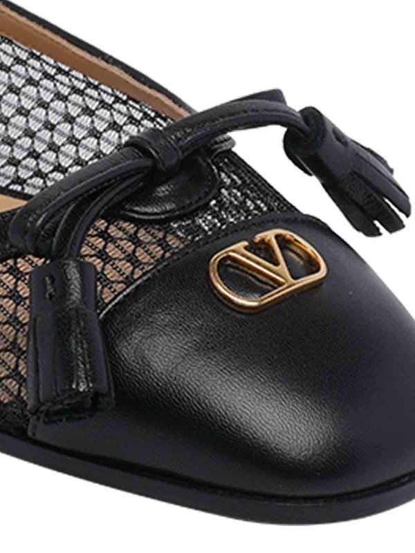 フラットシューズ - 黒 Replica 
online: VALENTINO GARAVANI