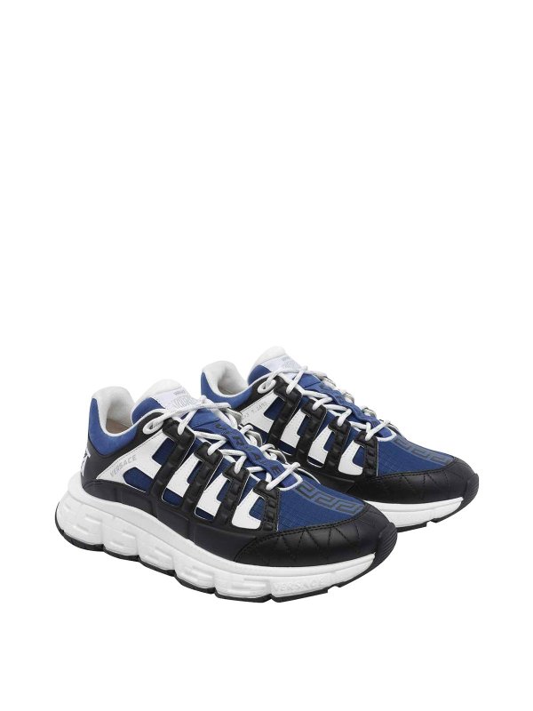 VERSACE: trainers online - Blue Trigreca Sneakers