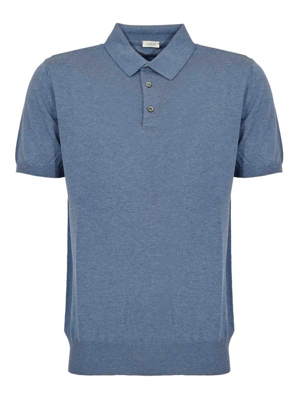CARUSO: ポロシャツ - ポロシャツ - ダークウォッシュ