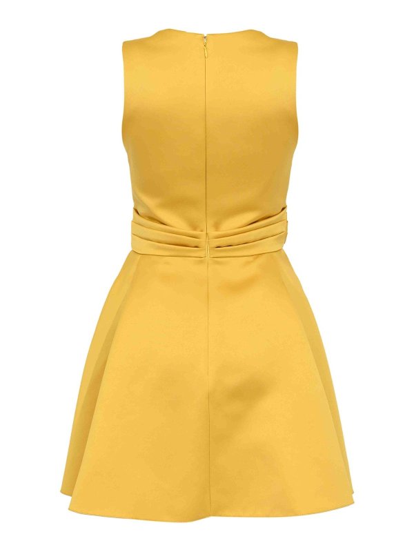 ELISABETTA FRANCHI: ニーレングスドレス online - 膝丈ドレス - ライトイエロー