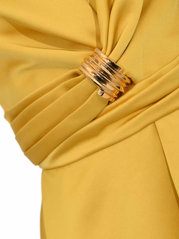 The Best Shops ELISABETTA FRANCHI: ニーレングスドレス - 膝丈ドレス - ライトイエロー