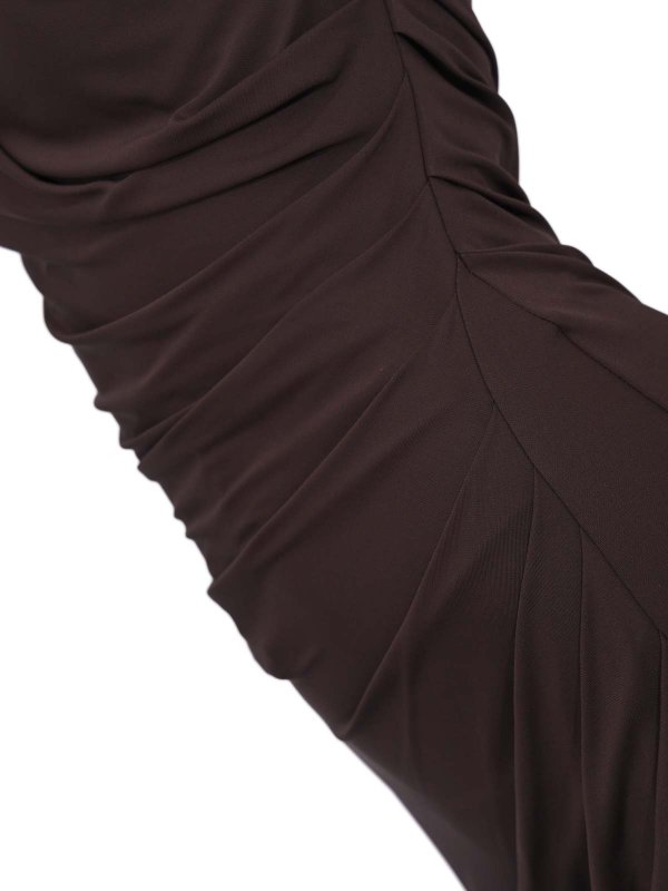 The Best Shops ELISABETTA FRANCHI: ニーレングスドレス - 膝丈ドレス - ブラウン