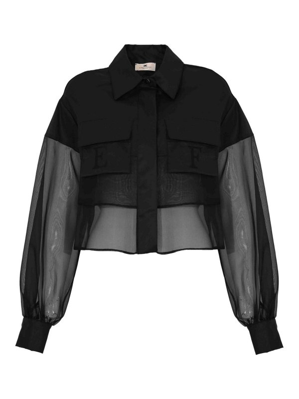 ELISABETTA FRANCHI: シャツ - シャツ - 黒