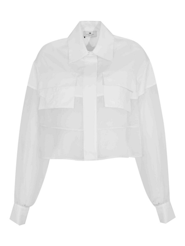 ELISABETTA FRANCHI: シャツ - シャツ - 白