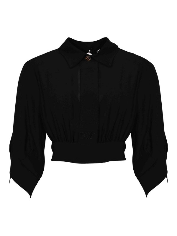 ELISABETTA FRANCHI: シャツ - シャツ - 黒