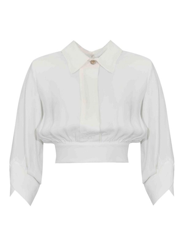 ELISABETTA FRANCHI: シャツ - シャツ - 白