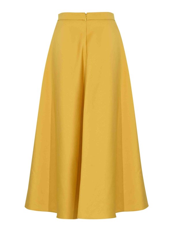 ELISABETTA FRANCHI: Knielange und Midi Röcke online - Midirock - Hellgelb