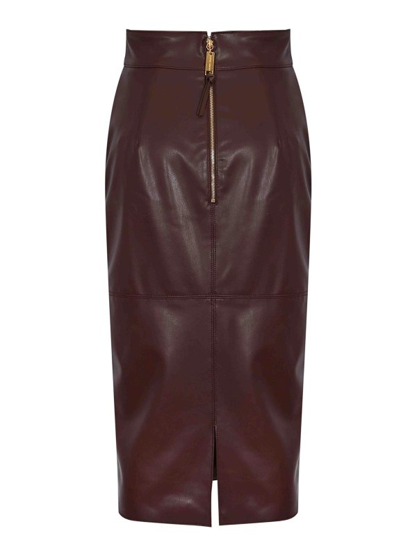 ELISABETTA FRANCHI: ニーレングススカート＆ミディ丈 online - 膝丈/ミディスカート - ブラウン