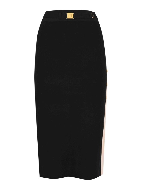 ELISABETTA FRANCHI: ニーレングススカート＆ミディ丈 - 膝丈/ミディスカート - マルチカラー