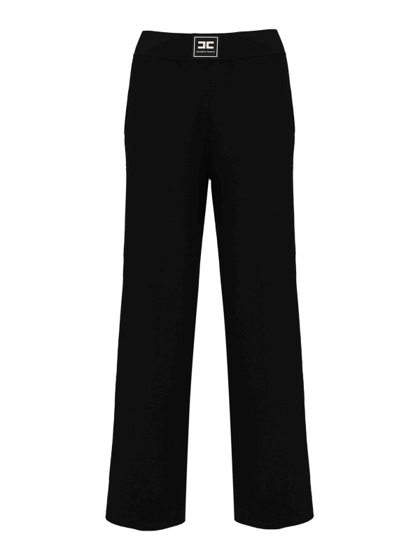 ELISABETTA FRANCHI: カジュアルトラウザー - カジュアルパンツ - マルチカラー