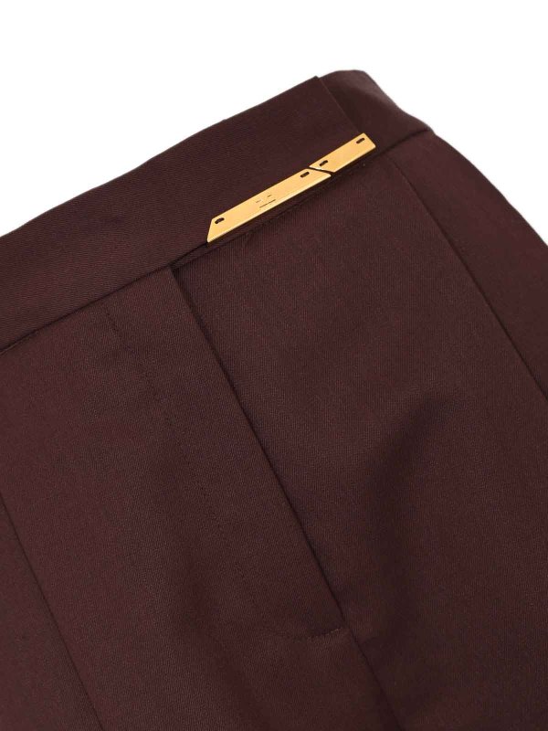 The Best Shops ELISABETTA FRANCHI: カジュアルトラウザー - カジュアルパンツ - ブラウン