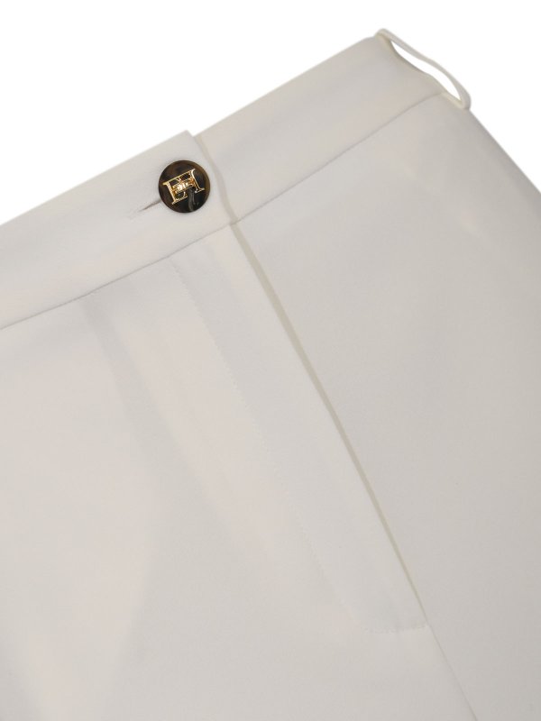 The Best Shops ELISABETTA FRANCHI: カジュアルトラウザー - カジュアルパンツ - 白