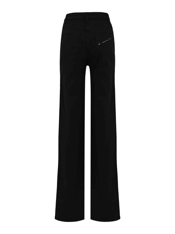 ELISABETTA FRANCHI: ベルボトムジーンズ online - フレアジーンズ - 黒