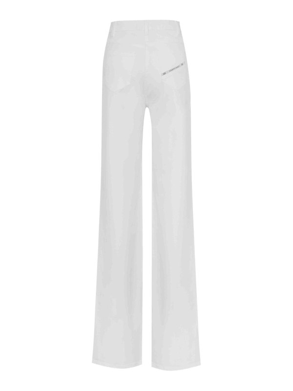 ELISABETTA FRANCHI: ベルボトムジーンズ online - フレアジーンズ - 白