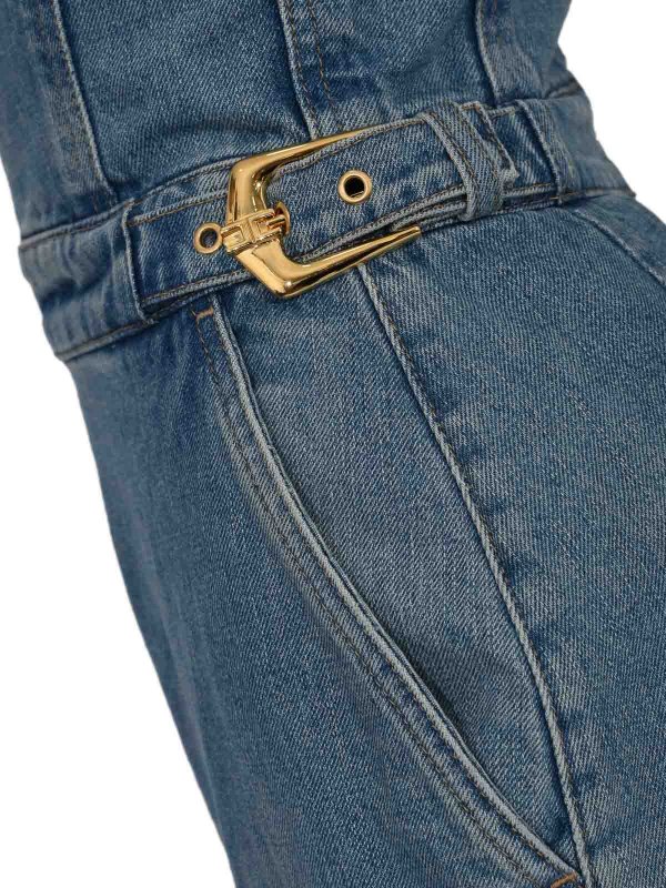 The Best Shops ELISABETTA FRANCHI: ジャンプスーツ - ジャンプスーツ - ブルー