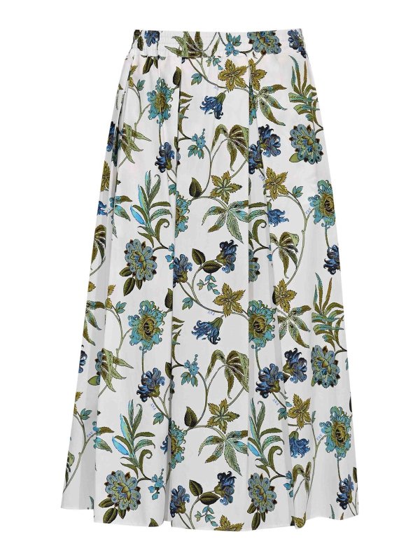 FAY: ニーレングススカート＆ミディ丈 - 膝丈/ミディスカート - 白