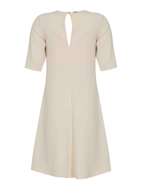 HERNO: ニーレングスドレス online - 膝丈ドレス - 白