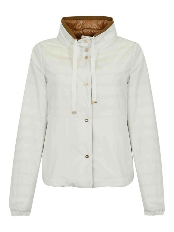 HERNO: padded jackets - Reversible Cape Down Jacket