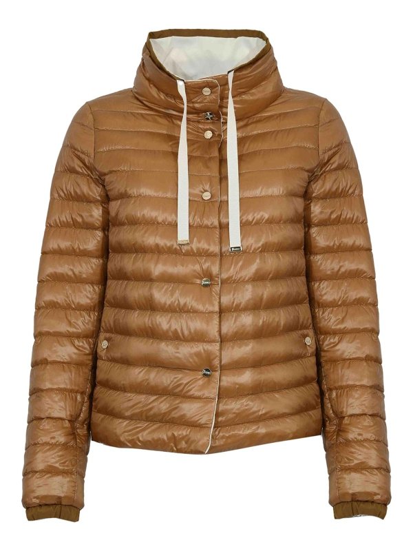 HERNO: padded jackets online - Reversible Cape Down Jacket